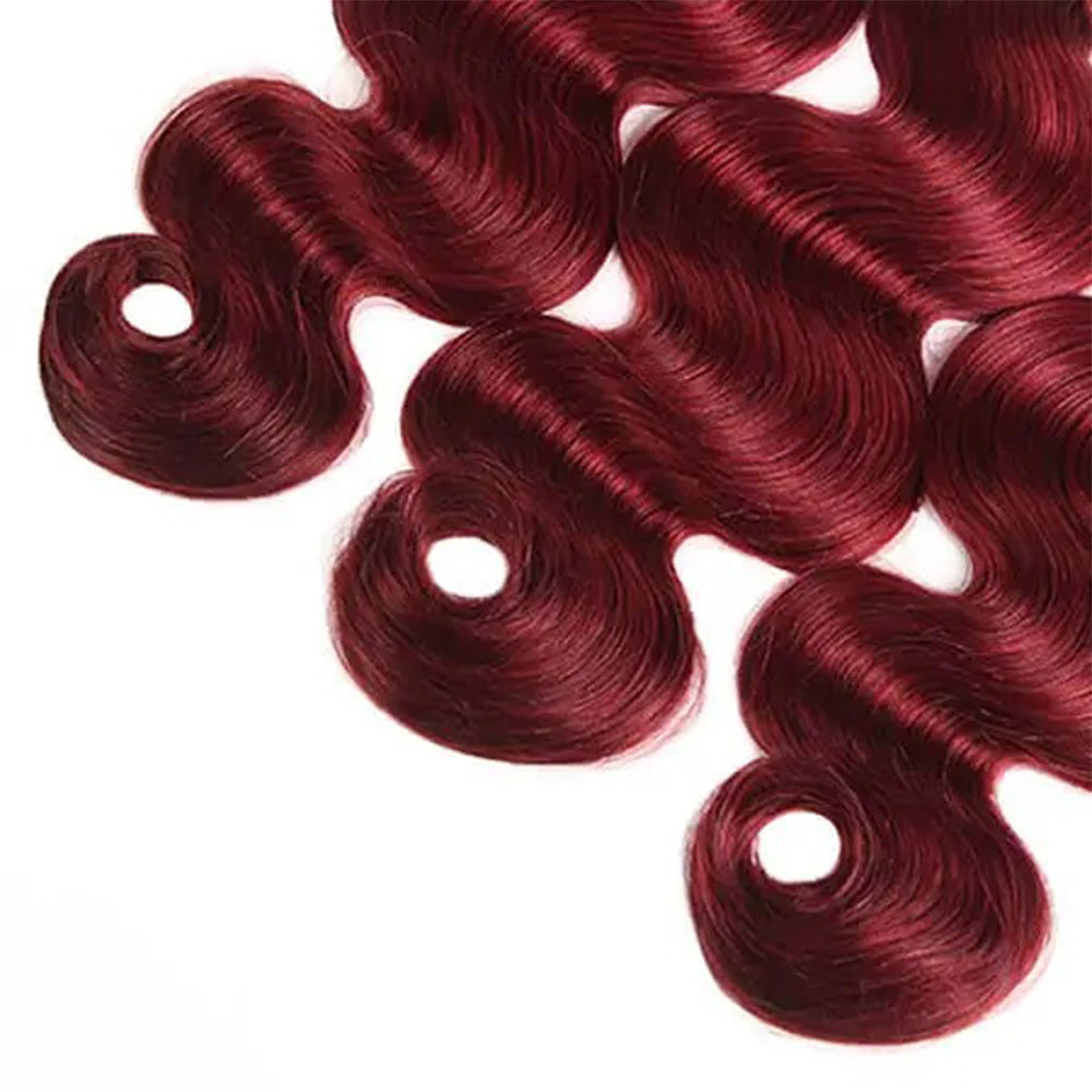 Body Wave #Burgundy Virgin Human Hair Bundle