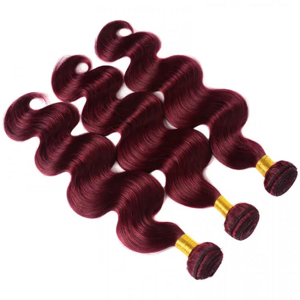 Body Wave #Burgundy Virgin Human Hair Bundle