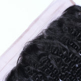 Deep Curly Virgin Human Hair Natural Black Frontal 13*4