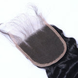 Deep Wave Virgin Human Hair Natural Black Closure 4*4