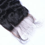 Deep Wave Virgin Human Hair Natural Black Closure 4*4