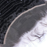 Deep Wave Virgin Human Hair Natural Black Frontal 13*4