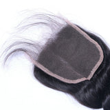 Loose Wave Virgin Human Hair Natural Black Closure 4*4