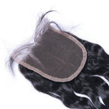 Natural Curly Virgin Human Hair Natural Black Closure 4*4