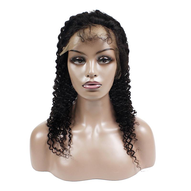 lace wig deep curly 1b