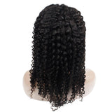 Deep Curly Human Hair Full Lace Wig 13x6 Frontal Lace Wig Naturlal Black #1B