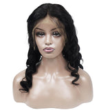 Loose Wave Human Hair Full Lace Wig 13x6 Frontal Lace Wig Naturlal Black #1B