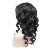 Loose Wave Human Hair Full Lace Wig 13x6 Frontal Lace Wig Naturlal Black #1B