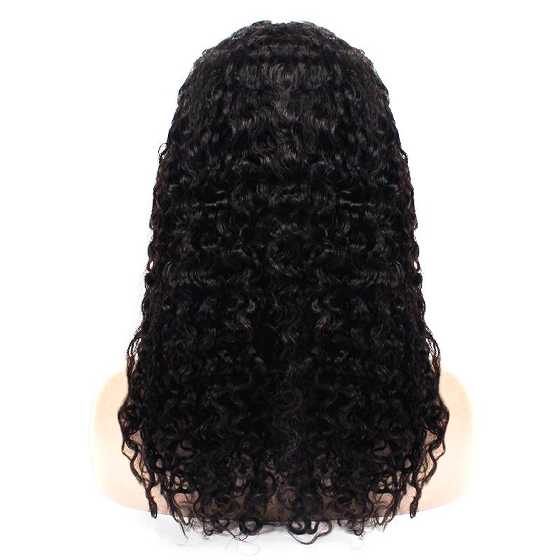 Natural Wave Human Hair Full Lace Wig 13x6 Frontal Lace Wig Naturlal Black #1B