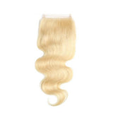 #613 Body Wave Closure Human Hair Blonde Closure 4*4