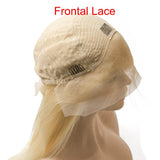 #613 #1B/613  Wig Straight Human Hair Full Lace Wig Frontal Lace Wig