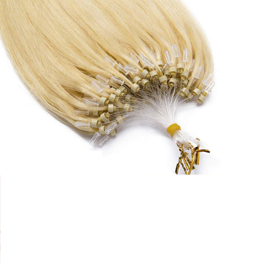 Straight Human Hair #613 Blonde MicroLinks