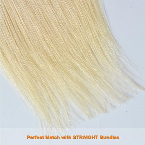 #613 Straight Closure Human Hair Blonde Closure 4*4