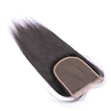 Straight  5*5 HD Lace Closure Virgin Human Hair Natural Black