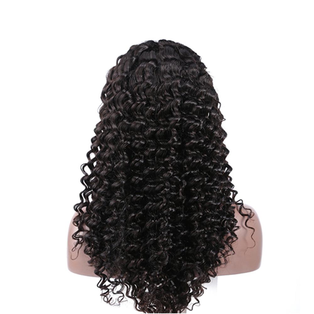 Deep Wave 13*4 HD Frontal Lace Wig Naturlal Black 180% Density