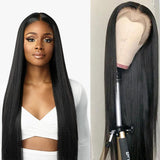 Straight 13*4  HD Frontal Lace Wig Naturlal Black 180% Density