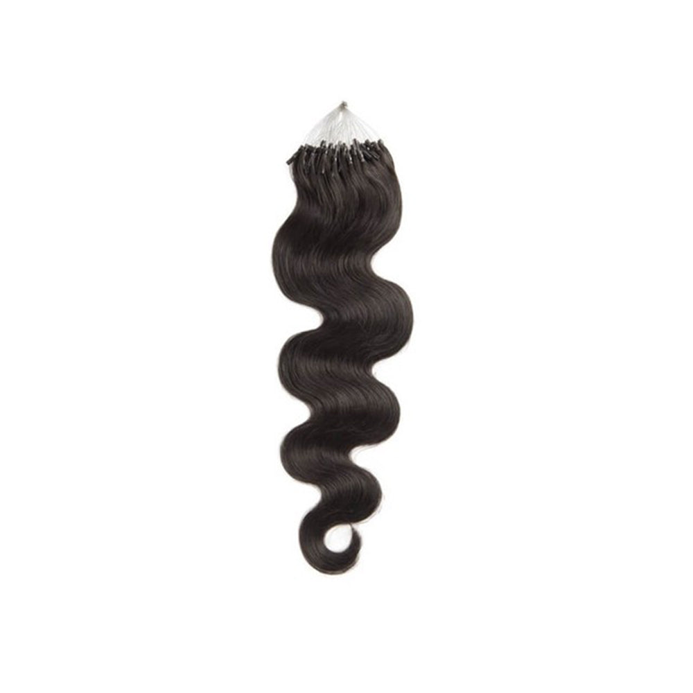 Body Wave Virgin Human Hair Natural Black MicroLinks