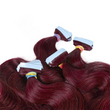 Body Wave Human Hair #99J Bundles