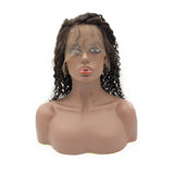 Italy Curly Virgin Human Hair Full Lace Wig 13x6 Frontal Lace Wig Naturlal Black #1B