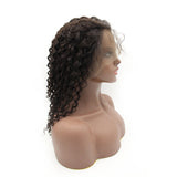Italy Curly Virgin Human Hair Full Lace Wig 13x6 Frontal Lace Wig Naturlal Black #1B