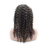 Italy Curly Virgin Human Hair Full Lace Wig 13x6 Frontal Lace Wig Naturlal Black #1B