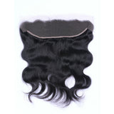 Body Wave Virgin Human Hair Natural Black Frontal 13*4