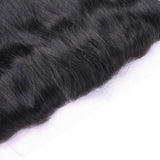 Straight Virgin Human Hair Natural Black Frontal 13*4