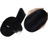 Straight Virgin Human Hair Natural Black MicroLinks